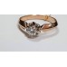 Золотое кольцо с бриллиантами 3.12г